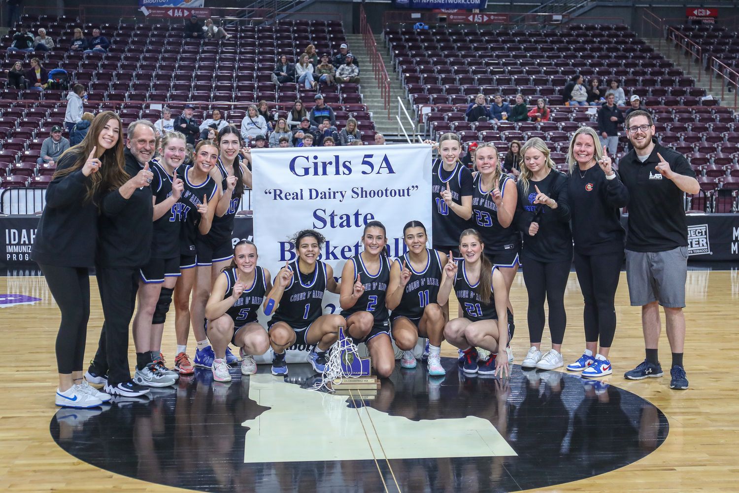 Coeur d'Alene lake city idaho girls basketball state championship 2024 Orr19